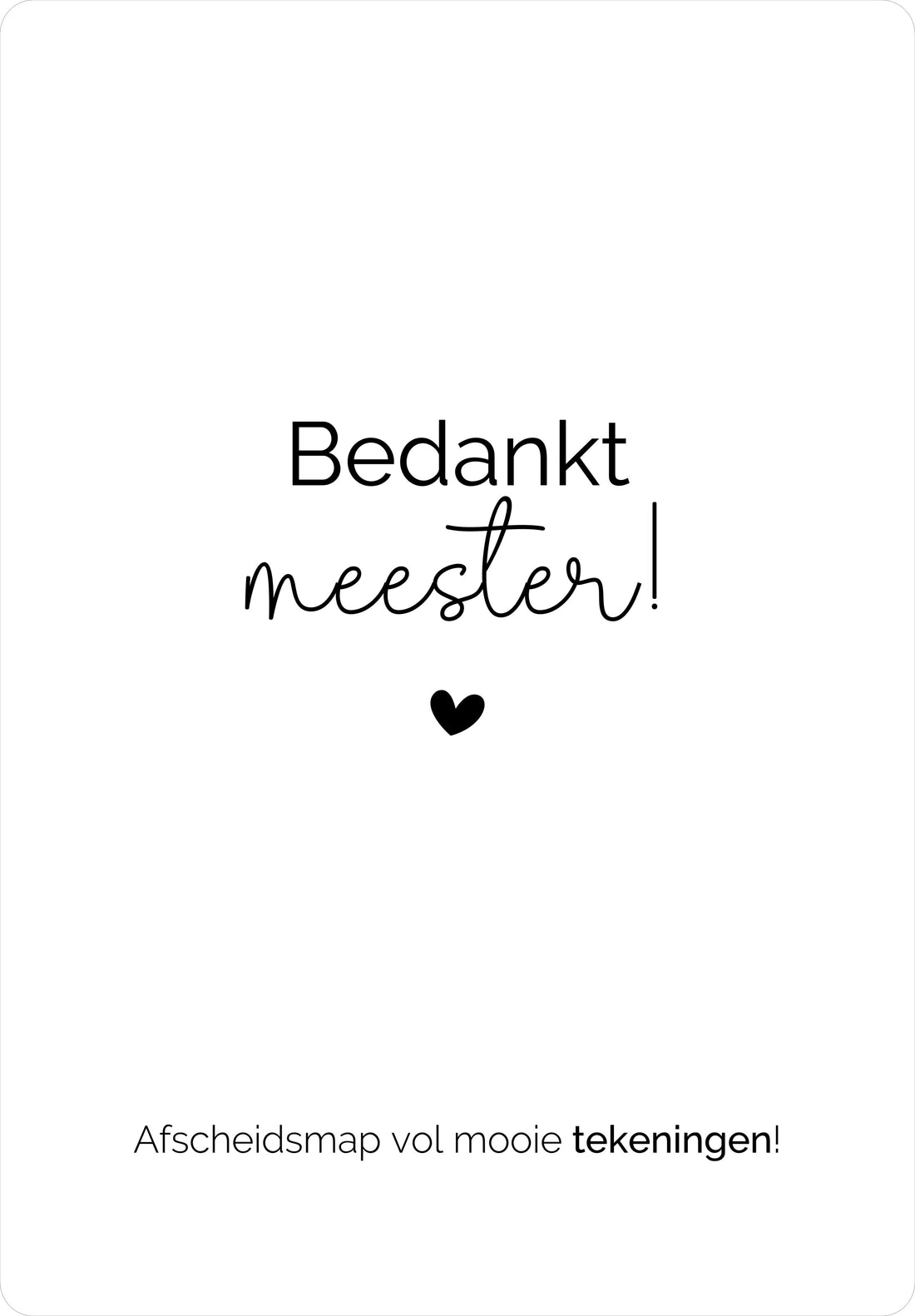 Afscheidsmap vol mooie tekeningen voor de juf/meester