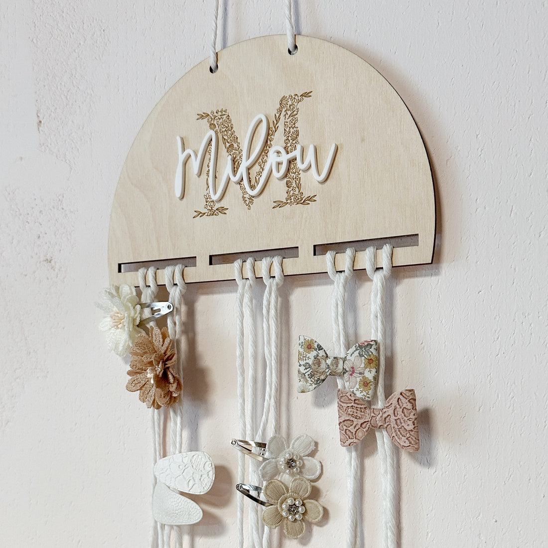 Haarspeldjeshanger | Initiaal met Naam