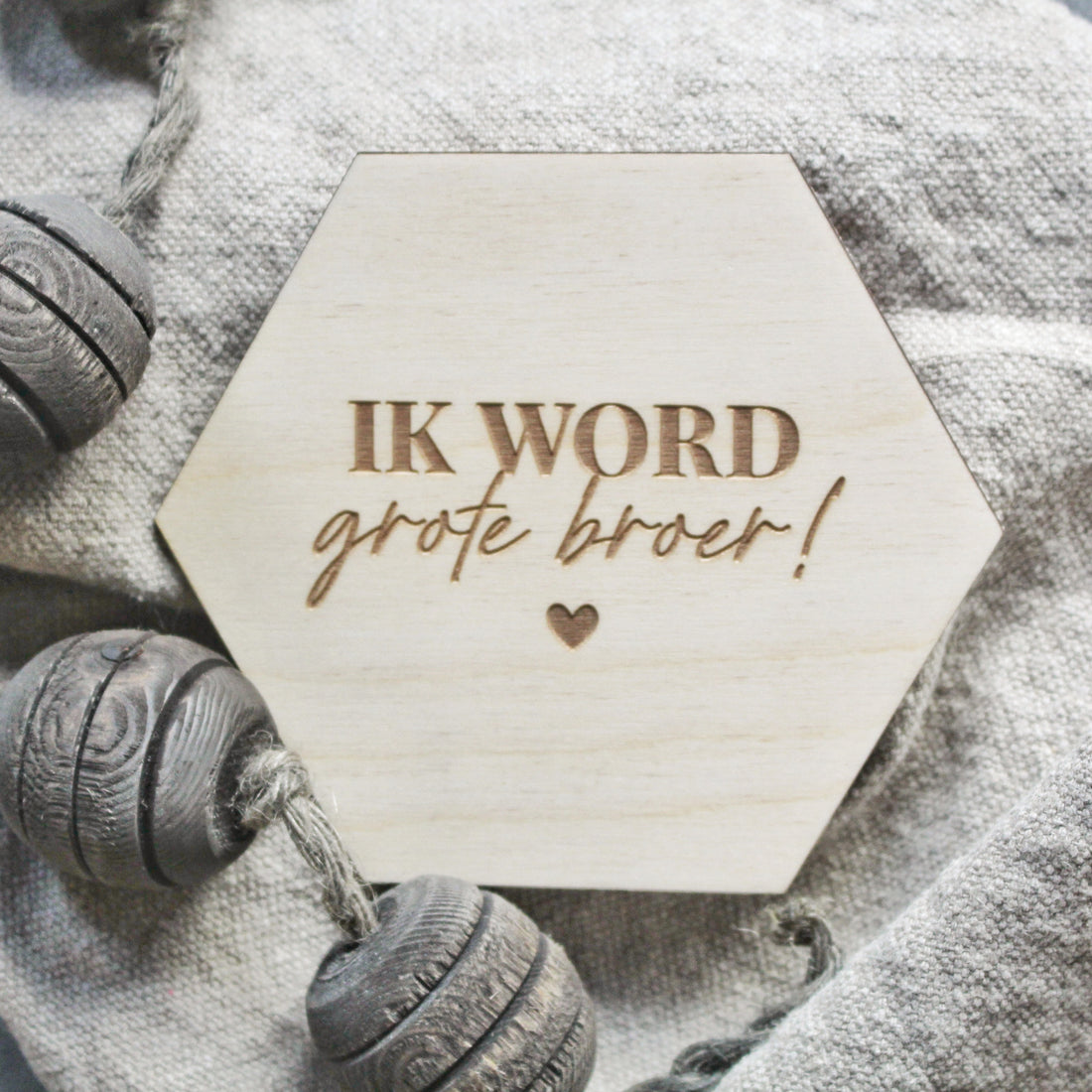 Ik word grote broer | houten bordje