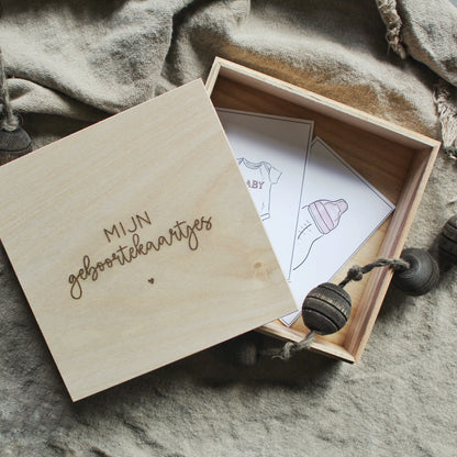 Mijn geboortekaartjes | opbergkistje