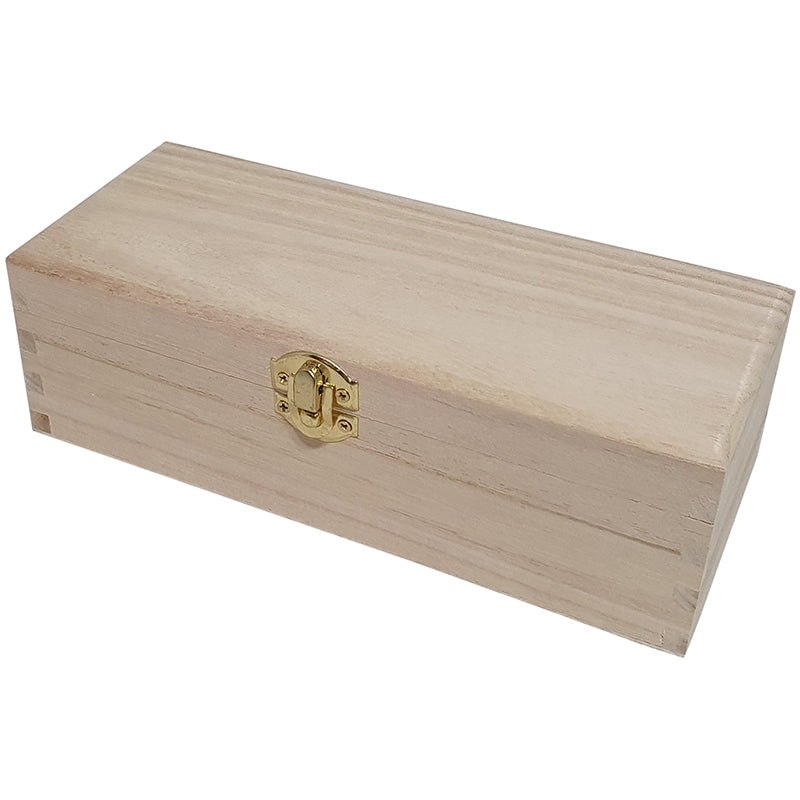 Houten kistje voor haarspulletjes